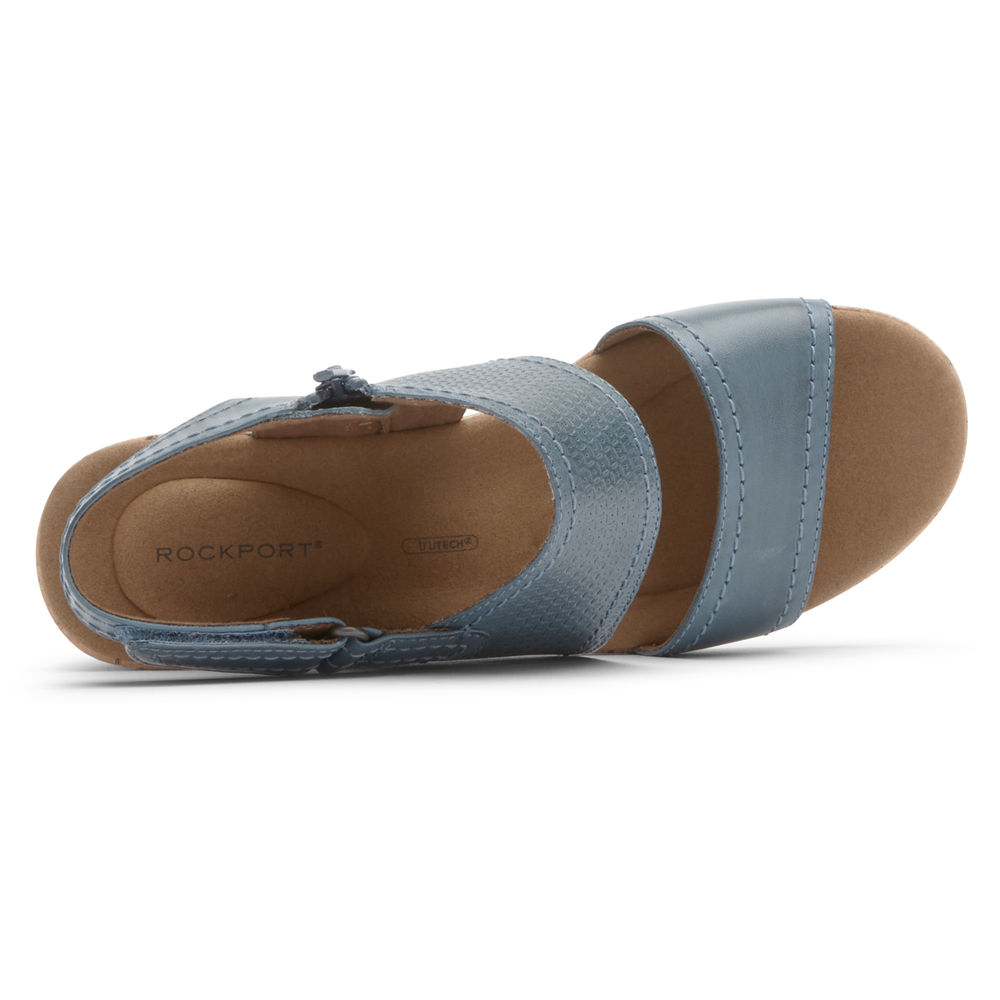 Rockport Sandals For Womens Blue - Briah Asymmetrical 2-Piece - CK0825634